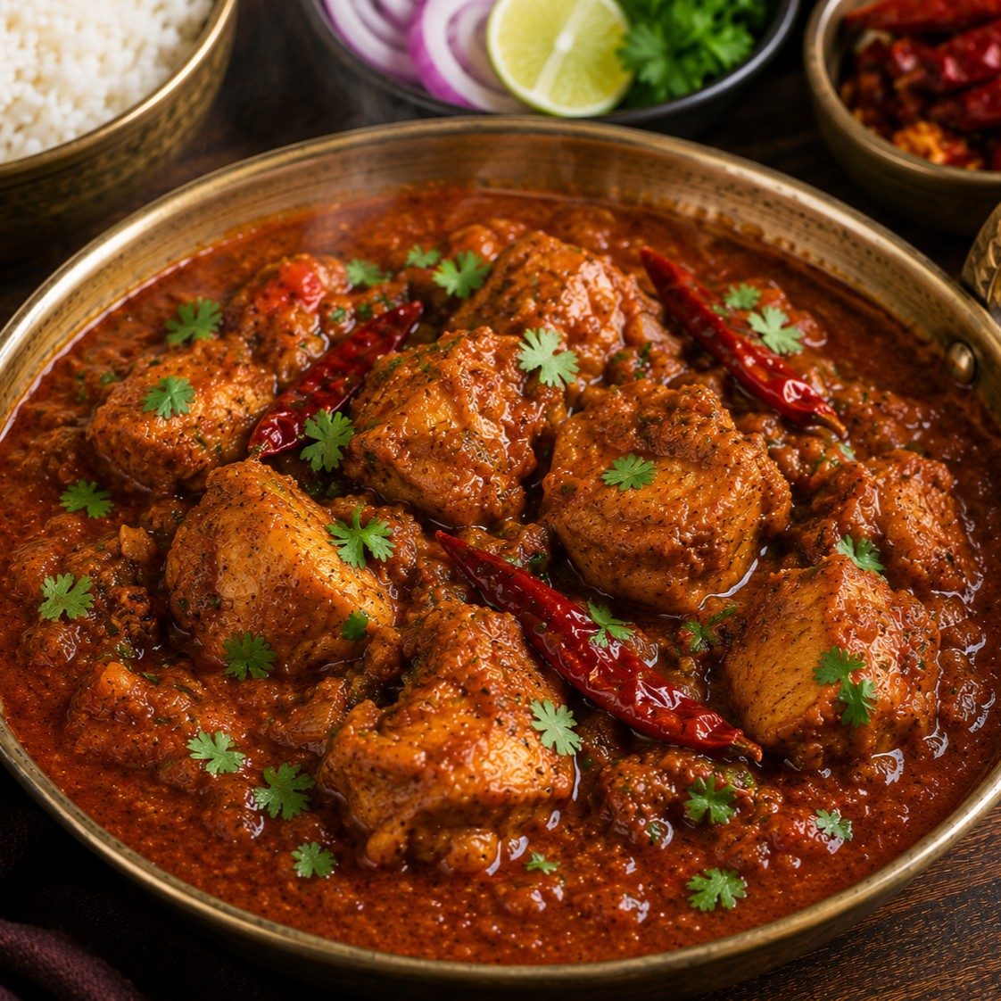 CHICKEN VINDALOO (HOT).
