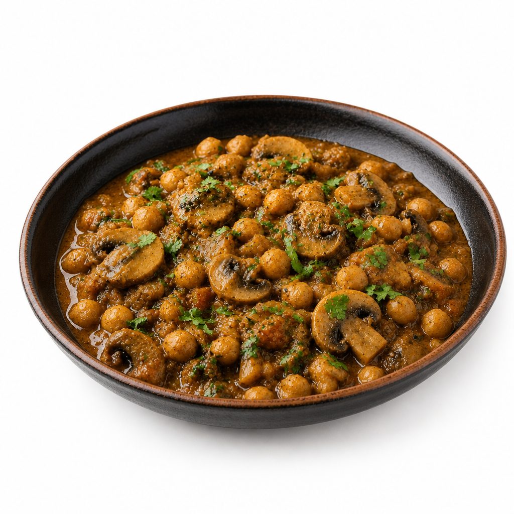 MUSHROOM CHANA TARKARI.